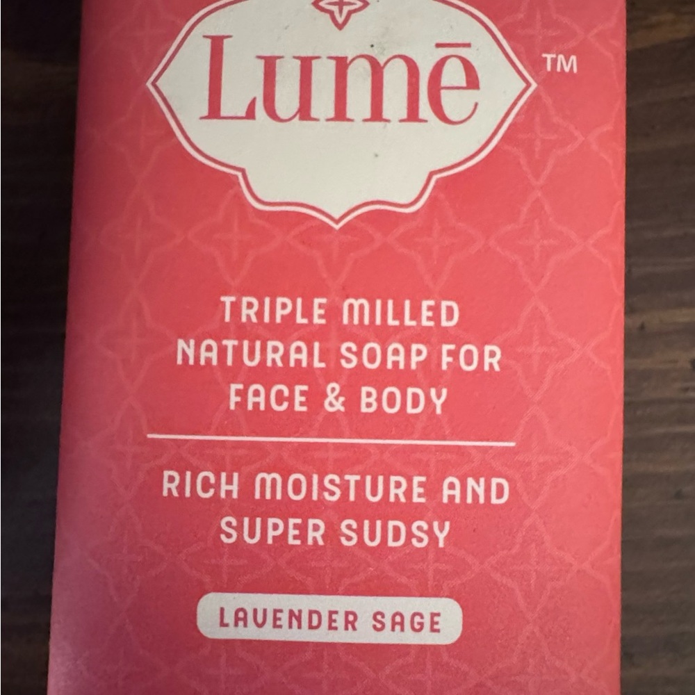 Lume Triple Milled Natural Soap - Lavender Sage